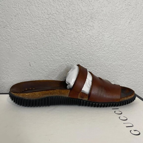 Mephisto Sandals Brown Leather Thong Toe Loop Slip On Women's Size 41 EU/11 US - Picture 2 of 11